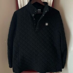 Men's M22 Black Quilted Pullover Sweater